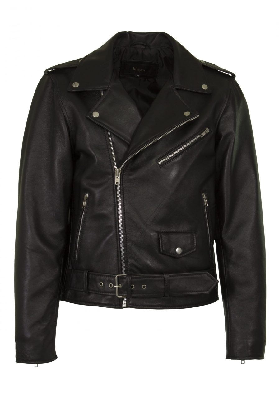 Classic Black Leather Biker Jacket