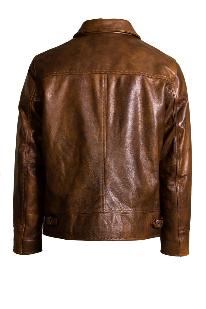 Men Brown Leather Jacket