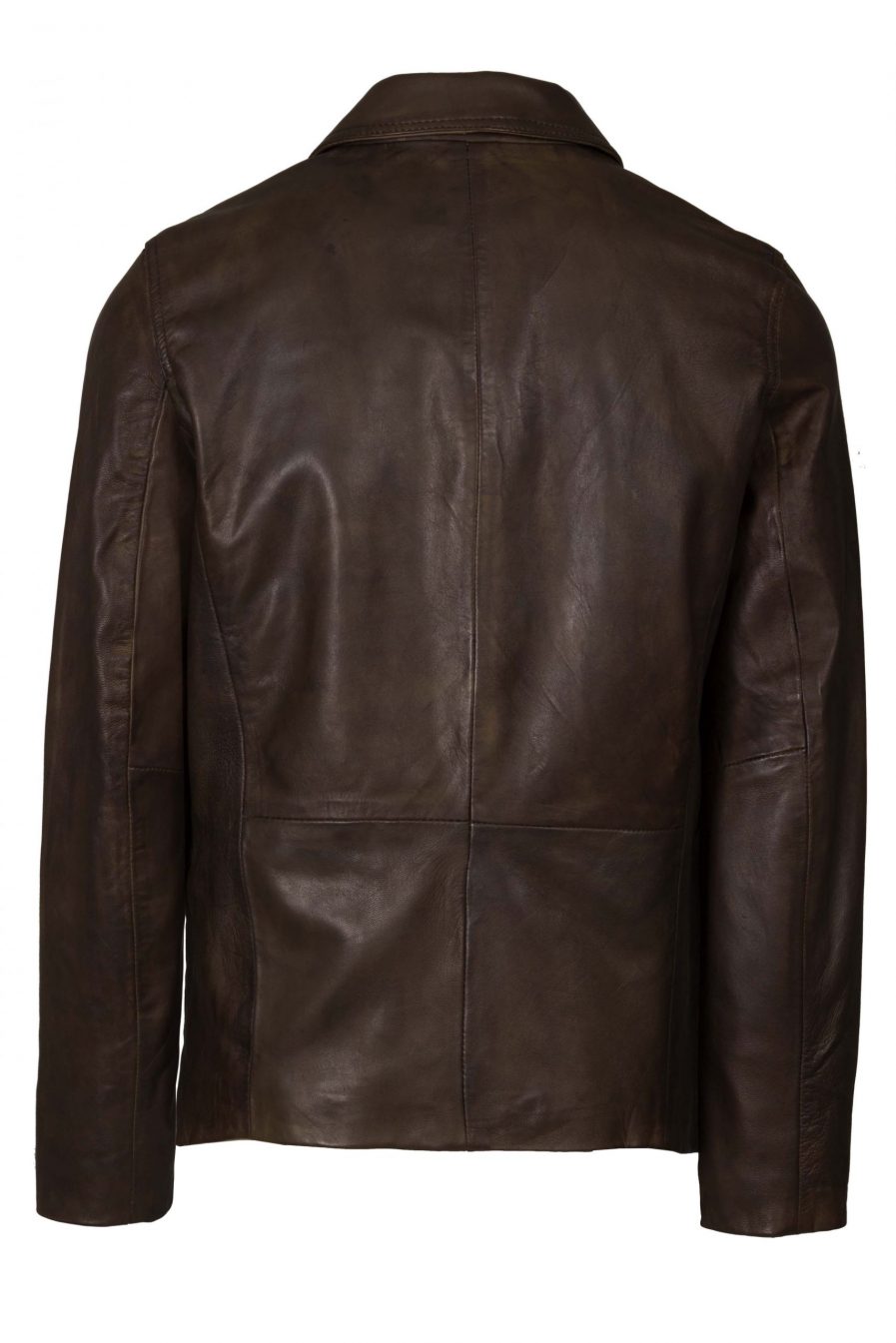 Brown Leather Blazer