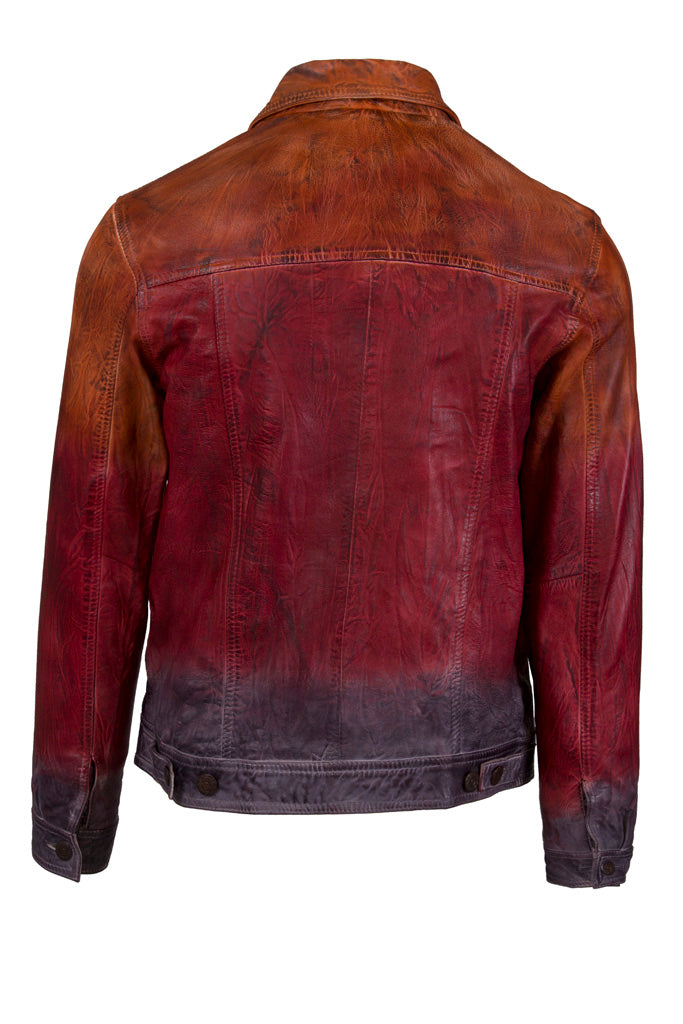 Stylish Gradient Leather Jacket